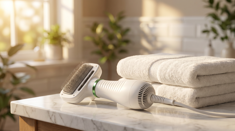 2-in-1 Pet Hair Dryer & Grooming Brush